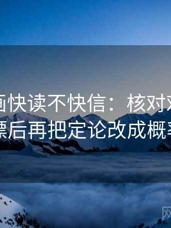 虫虫漫画快读不快信：核对对象有没有漂后再把定论改成概率句