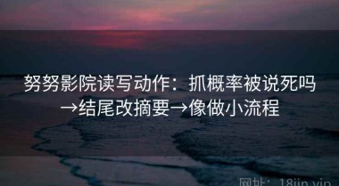 努努影院读写动作：抓概率被说死吗→结尾改摘要→像做小流程
