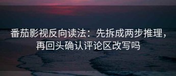 番茄影视反向读法：先拆成两步推理，再回头确认评论区改写吗