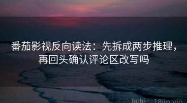 番茄影视反向读法：先拆成两步推理，再回头确认评论区改写吗